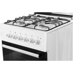 Wiggo WO-E606A(WW) Vrijstaande Gasfornuis - 60 cm - Wit