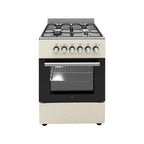 Wiggo WO-E606A(CX) Vrijstaande Gasfornuis - 60 cm - Creme