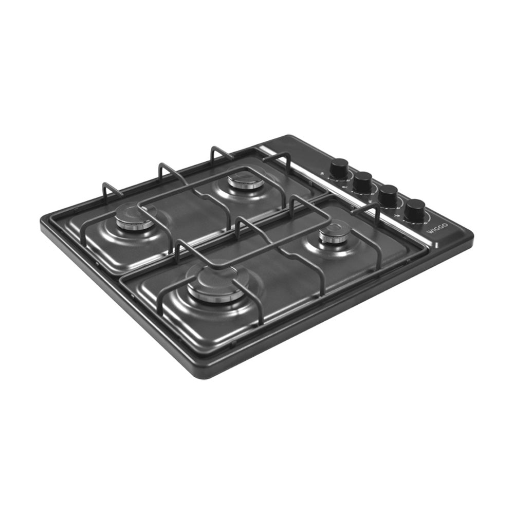 Wiggo WH-G604F(B) Vrijstaande Gaskookplaat - 60 cm - Zwart