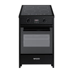 Wiggo WIO-E621A(BB) Vrijstaande Inductiefornuis - 60 cm - Zwart