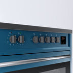 Wiggo WIO-E921A(AX) Vrijstaande Inductiefornuis - 90 cm - Aqua Blauw