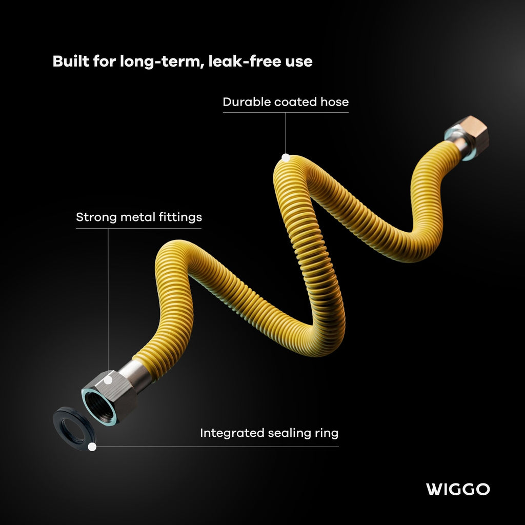 Wiggo W Eco 120 Gasslang - 120 cm - Geel