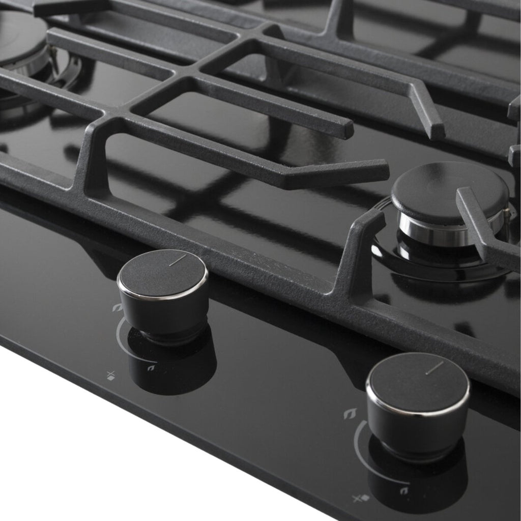Wiggo WH-G935GR(B) Inbouw Gaskookplaat - 90 cm - Zwart