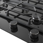Wiggo WH-G935GR(B) Inbouw Gaskookplaat - 90 cm - Zwart