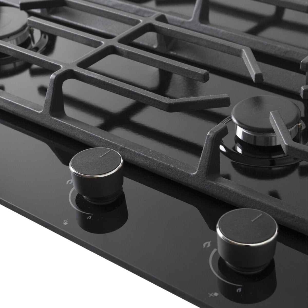 Wiggo WH-G935GR(B) Inbouw Gaskookplaat - 90 cm - Zwart