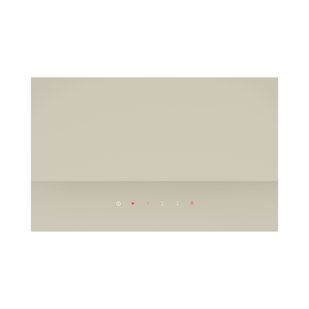 Wiggo WE-A532G(C) Schuine Afzuigkap - 50 cm - Creme