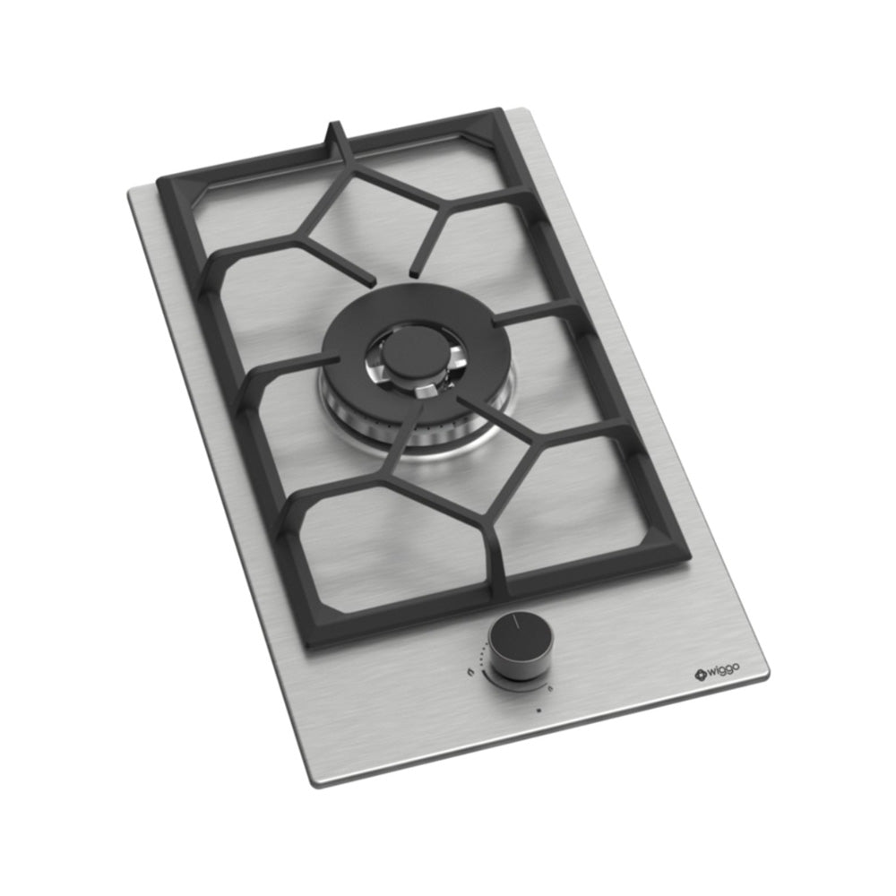 Wiggo WH-G331RD(X) Inbouw Gaskookplaat - 30 cm - Roestvrijstaal