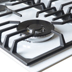 Wiggo WH-G634RL(W) Inbouw Gaskookplaat - 60 cm - Wit