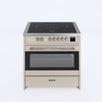 Wiggo WIO-E921A(CX) Vrijstaande Inductiefornuis - 90 cm - Creme