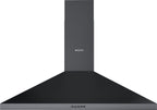 Wiggo WE-A930P(B) Wandschouw Afzuigkap - 90 cm - Zwart