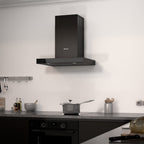 Wiggo WE-A641T(B) Wandschouw Afzuigkap - 60 cm - Zwart