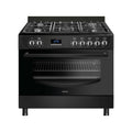 Wiggo WO‑E909B(BB) Vrijstaande Gasfornuis - 90 cm - Zwart