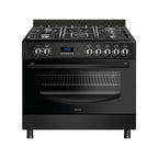 Wiggo WO‑E909B(BB) Vrijstaande Gasfornuis - 90 cm - Zwart