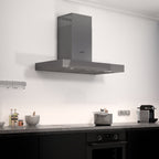 Wiggo WE-A941T(G) Wandschouw Afzuigkap - 90 cm - Grijs